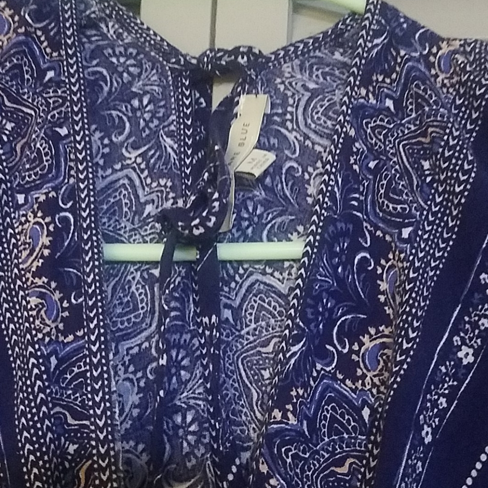 Stitch Fix Skies Are Blue Talula Navy Blue Romper - Picture 4 of 4